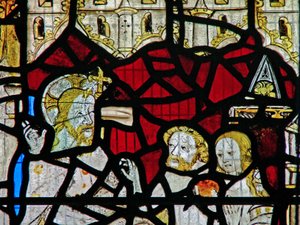 Fenster Ww zeigt die Höllenfahrt Christi