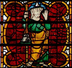 Fenster c24, Darstellung von St. Jakobus