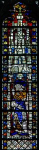 Fenster c2, Prophet mit Schriftrolle darstellend