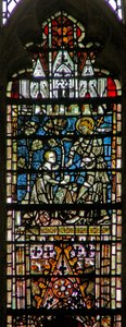 Fenster c6-7, Darstellung einer Auferstehungsszene: Noli Me Tangere