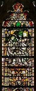 Fenster c7, Darstellung der Krönung der Jungfrau Maria von English School