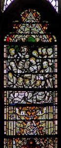 Fenster c7, Darstellung des Begräbnisses der Jungfrau Maria von English School