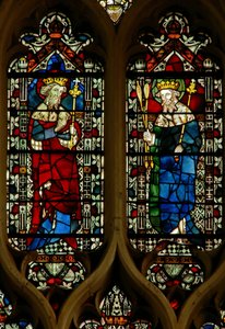 Fenster mit Edward dem Bekenner und König Edmund