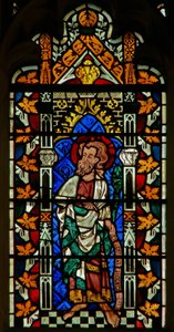 Fenster mit Darstellung von Moses