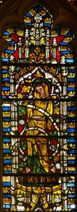 Fenster mit St. Johannes am Jessebaum von English School