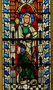 Fenster mit Darstellung von St. Margareta