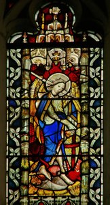 Fenster mit Darstellung von St. Michael von English School