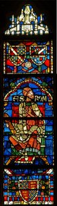 Fenster mit einer genealogischen Figur: Escrom von English School