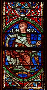 Fenster, das eine genealogische Figur zeigt: Jose von English School