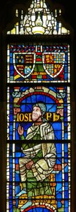 Fenster mit einer genealogischen Figur: Joseph von English School