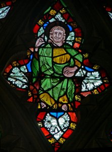 Fenster n-5 mit Christus von English School