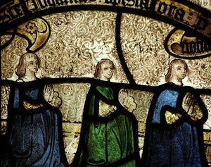 Fenster n2 mit Stiftern - Familie Harys von English School