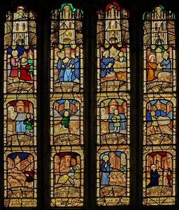 Fenster Nr. 5 zeigt St. Neot Fenster von English School