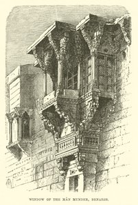 Fenster des Man Munder, Benares von English School