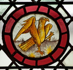 Fenster S2 mit einem Adler