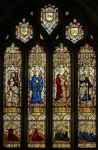 Fenster s3, Borase-Familienfenster darstellend von English School