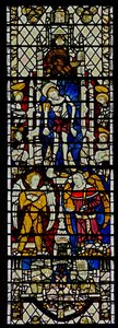 Fenster w12 mit Corpus Christi von English School
