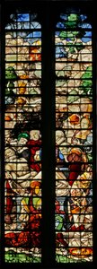 Fenster w15, Darstellung der Grablegung
