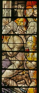 Fenster w15, Darstellung der Höllenfahrt Christi