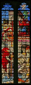 Fenster w15, Darstellung der Höllenfahrt Christi