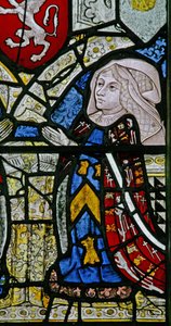 Fenster w1 zeigt eine Stifterin - Elizabeth Tilney