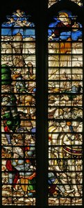 Fenster w22, Darstellung der Bekehrung des Heiligen Paulus von English School