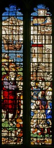 Fenster w23, Darstellung des Abschieds des Heiligen Paulus