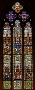Fenster w27 mit Szenen aus dem Neuen Testament von English School