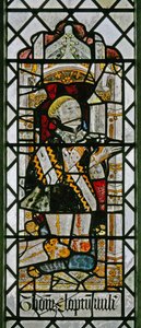 Fenster w2 zeigt einen Stifter - Thomas Clopton von English School
