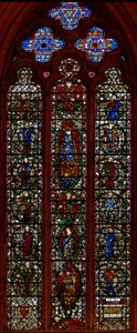 Fenster w30 mit dem Jessebaum von English School