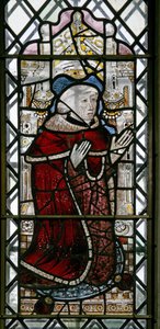 Fenster w3 zeigt einen Stifter - Sir William Howard