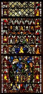 Fenster w41, Darstellung der Glockenherstellung