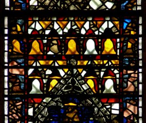 Fenster w41, Darstellung von Glocken von English School