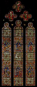 Fenster w41, Darstellung des Glockengießerfensters von English School
