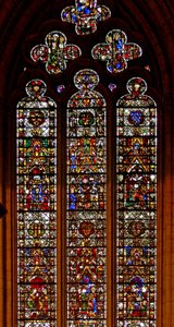 Fenster w42 mit Szenen aus dem Leben der hl. Katharina von English School