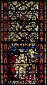 Fenster w58, Darstellung der Höllenfahrt Christi