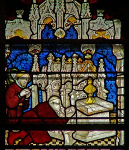 Fenster w5 mit einer Szene aus dem Leben des hl. Wilhelm von English School
