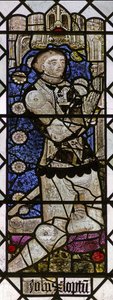 Fenster w6 zeigt einen Stifter - John Clopton von English School