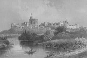 Windsor Castle, aus The Gallery of Geography von Rev. Thomas Milner, veröffentlicht ca. 1880