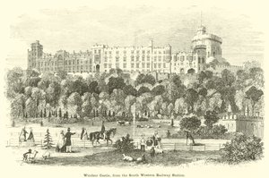Windsor Castle, vom Bahnhof der South Western Railway von English School