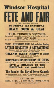 Windsor Hospital, Fest und Jahrmarkt (Druck) von English School
