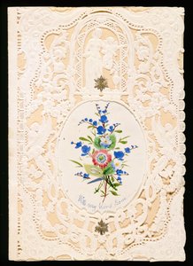 Mit meiner herzlichen Liebe, Valentinskarte, ca. 1858