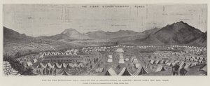 Mit der Tirah-Expeditionsstreitmacht, Vogelperspektive auf die Brigade von Brigadegeneral Ian Hamilton, Barkai-Lager, Bara-Tal