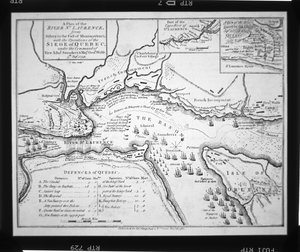 Wolfes Plan für die Belagerung von Quebec im Jahr 1759