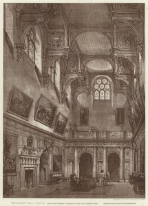 Wollaton Hall, Notts (Lithografie) von English School