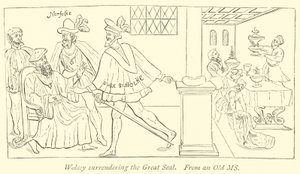 Wolsey übergibt das Große Siegel von English School