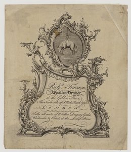 Wolltuchhändler, Richard Fawson, Visitenkarte von English School