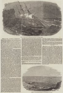 Wrack der "Tayleur" in der Dublin Bay (Gravur) von English School