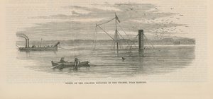 Wrack des Dampfers Batavier in der Themse von English School