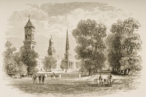 Yale College, New Haven, um 1870, aus 